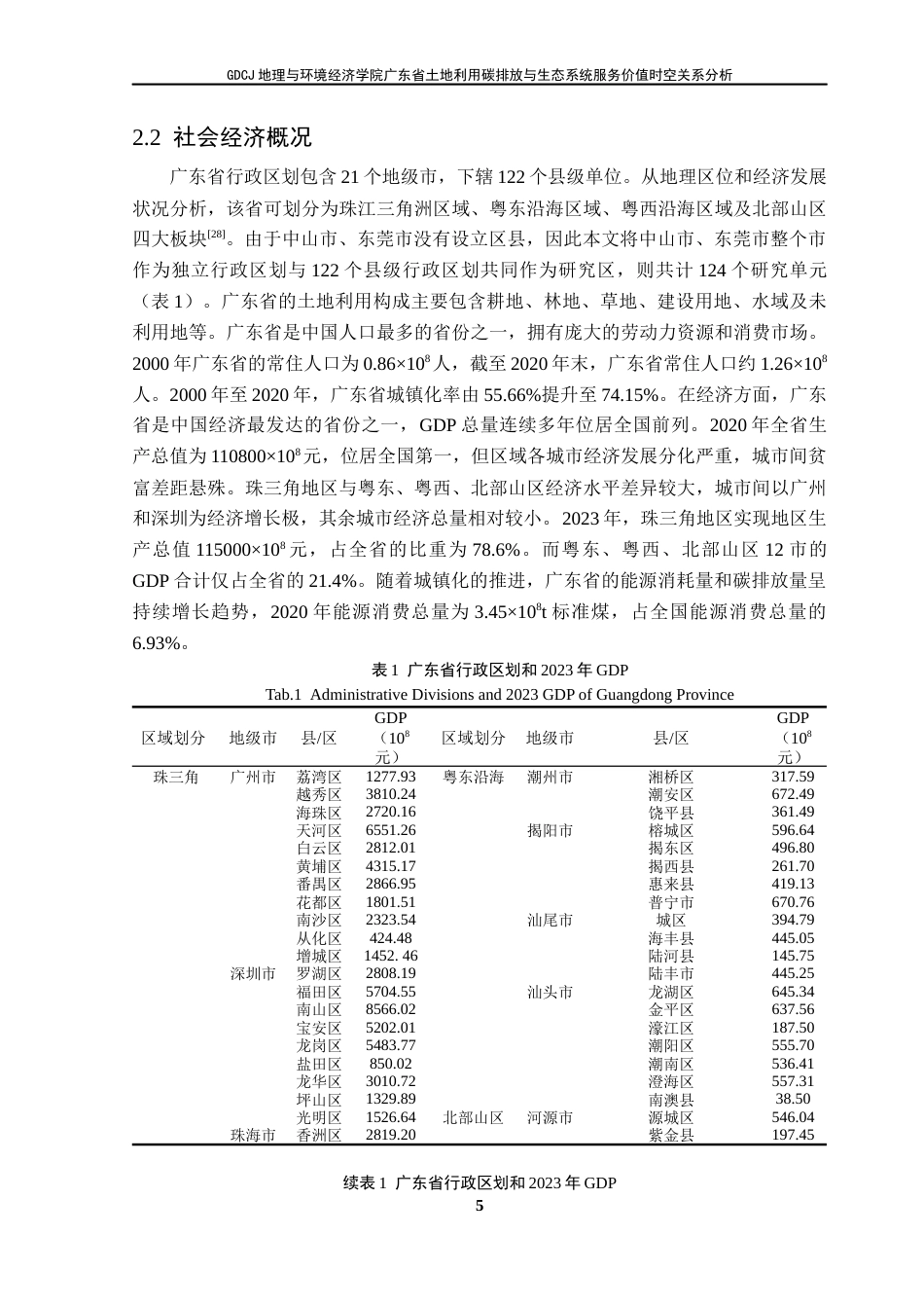 25年CH自然地理与资源环境 关键词：土地利用；碳排放；生态系统服务价值；空间自相关；广东省终稿-约21224字符.docx_第10页