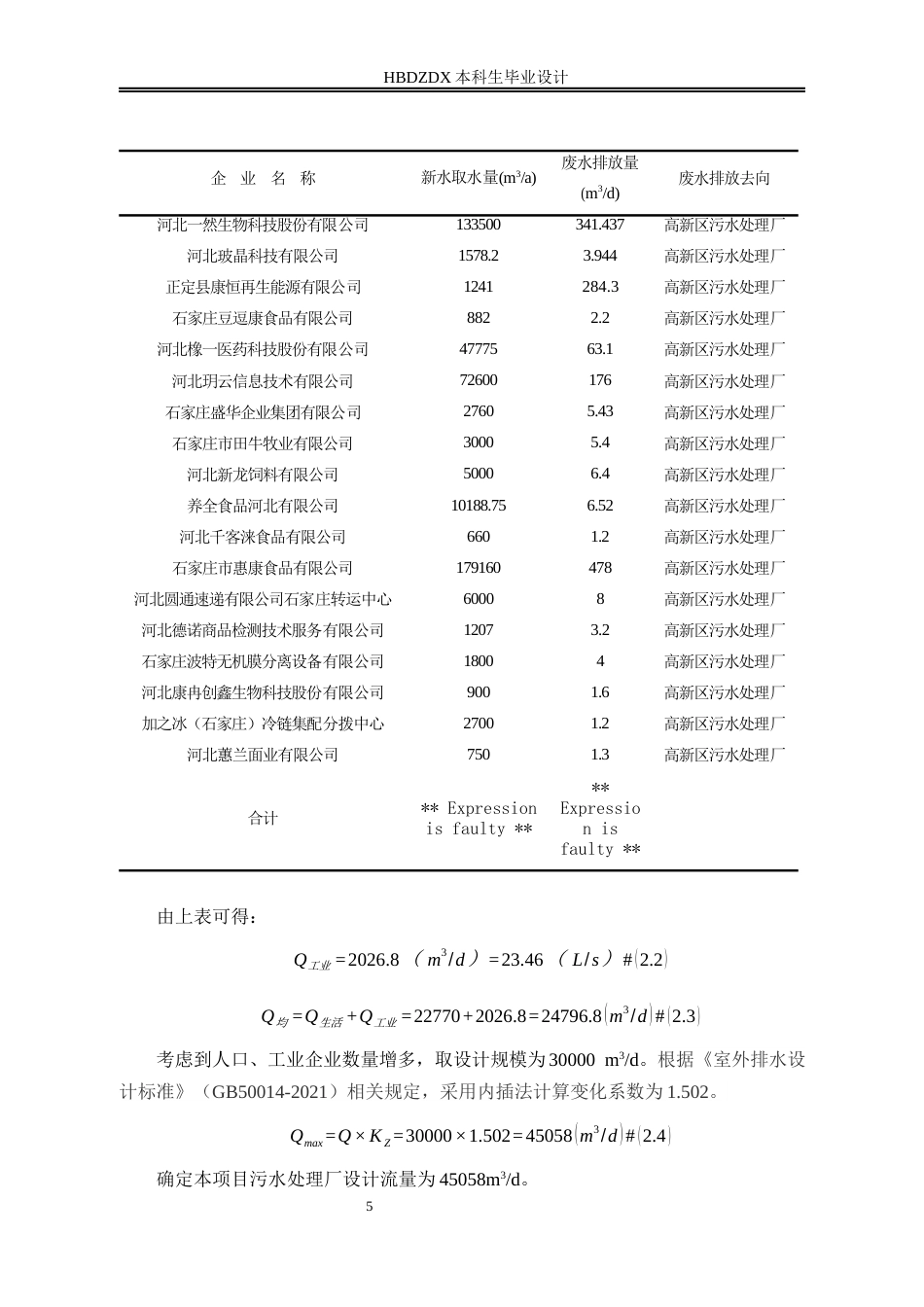 25年CH环境工程-河北正定高新技术产业开发区污水处理厂工程设计-约9668字符终稿.docx_第7页