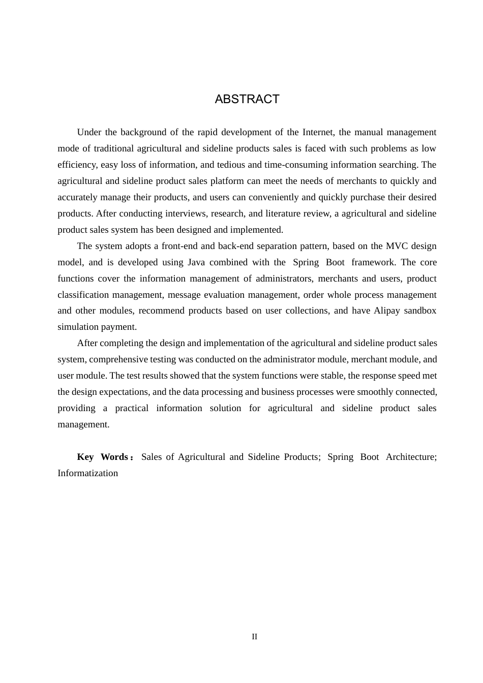 25年CH软件工程(专升本)-基于SpringBoot的农副产品销售系统设计与实现定稿-约14826字符.docx_第2页
