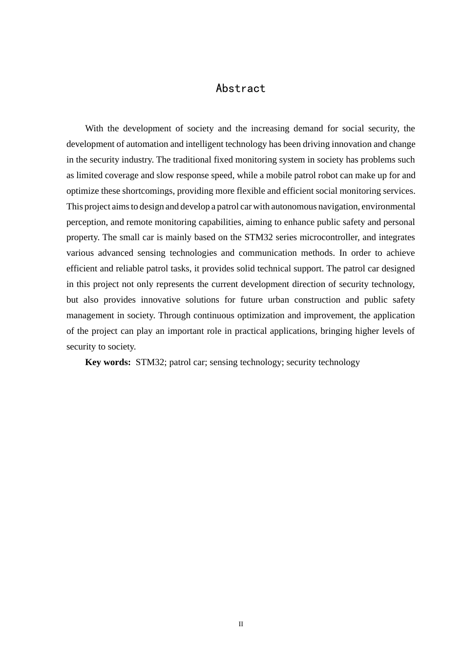 25年CH数据科学与大数据技术 关键词：巡逻小车；传感技术；安保技术定稿-约19131字符.docx_第2页