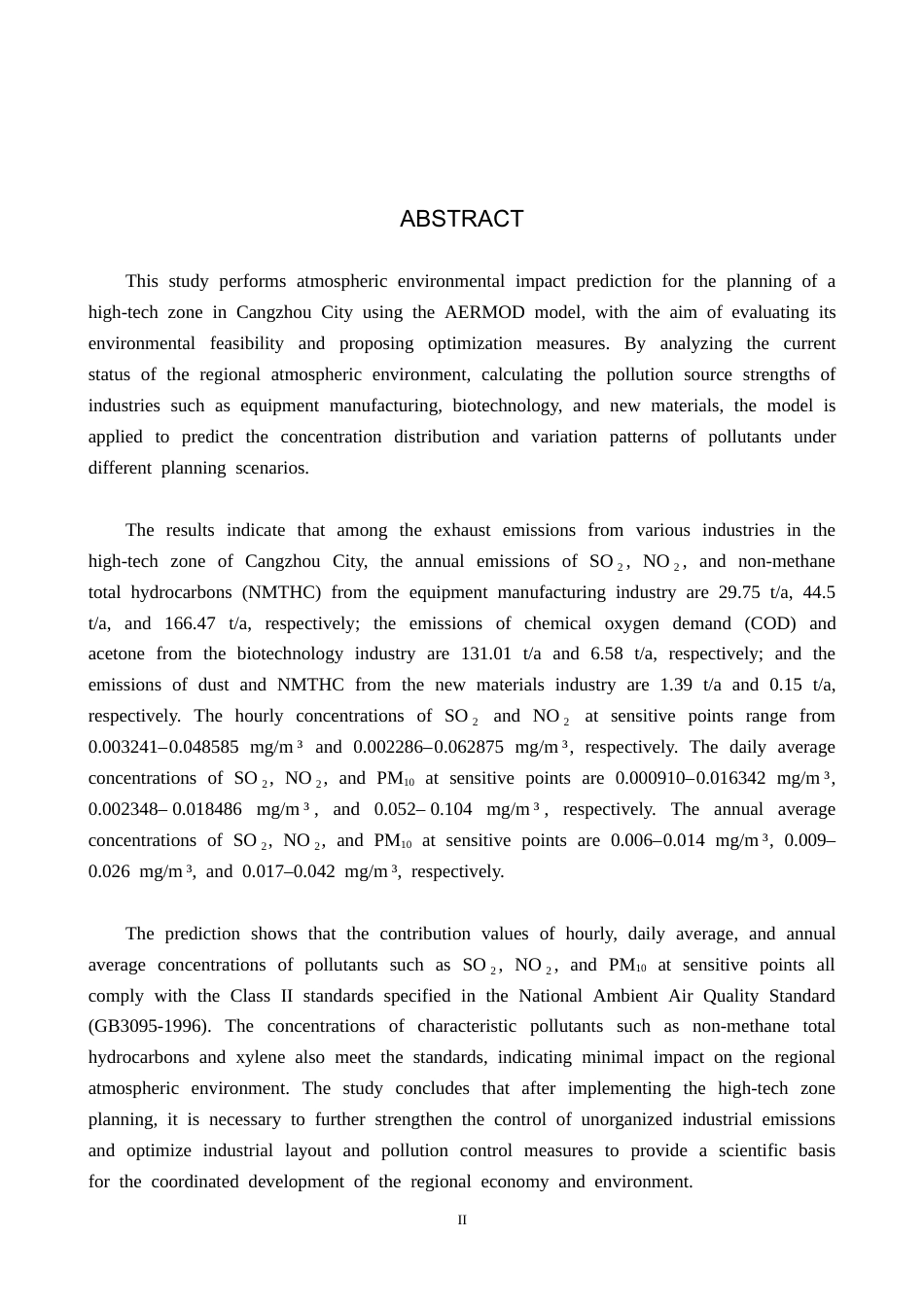 25年CH环境科学-基于AERMOD模型的某市开发区规划大气环境影响预测定稿-约16729字符.docx_第2页