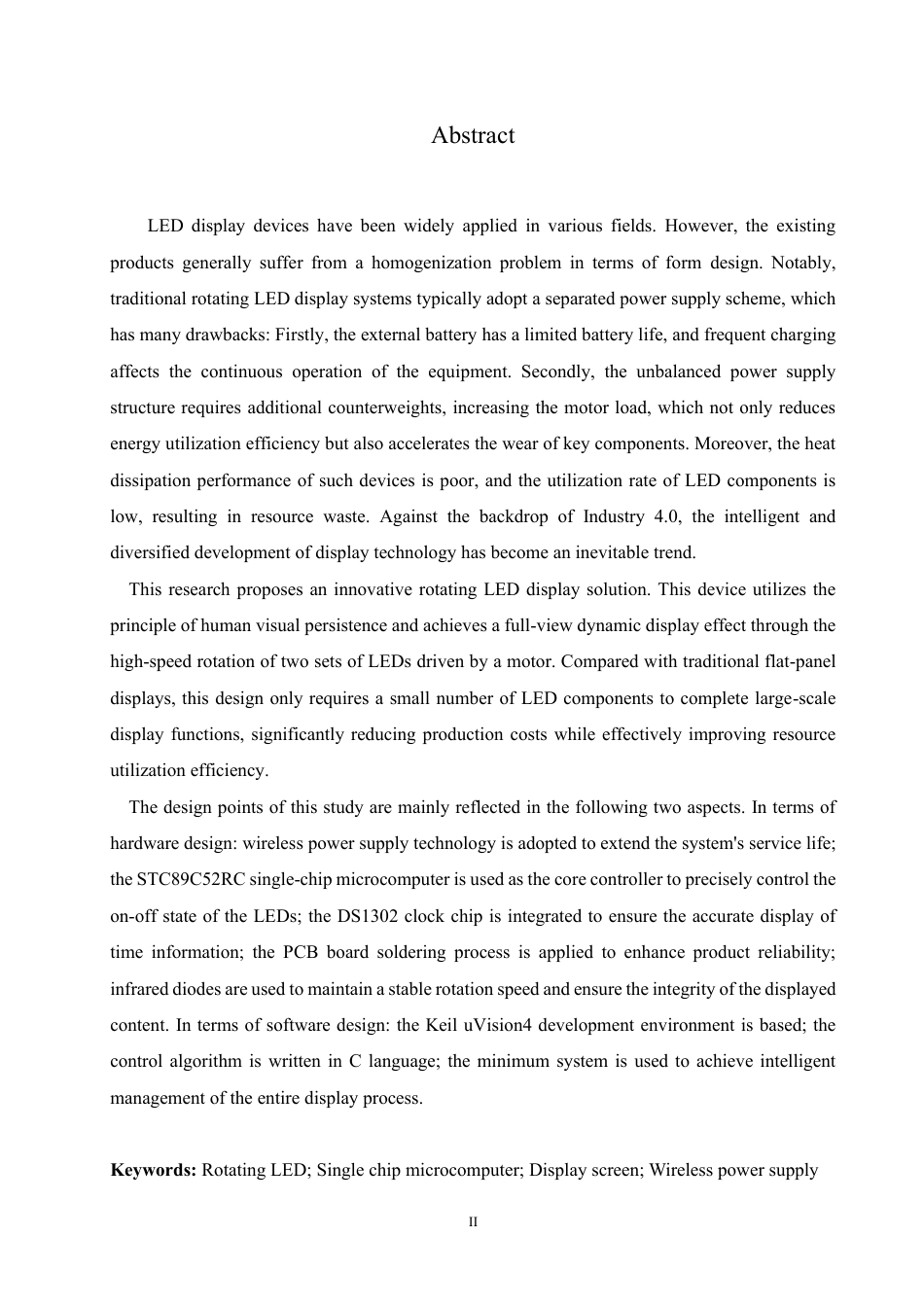 25年CH电气工程及其自动化  基于单片机的旋转式LED显示屏设计-约18605字符终稿.pdf_第2页