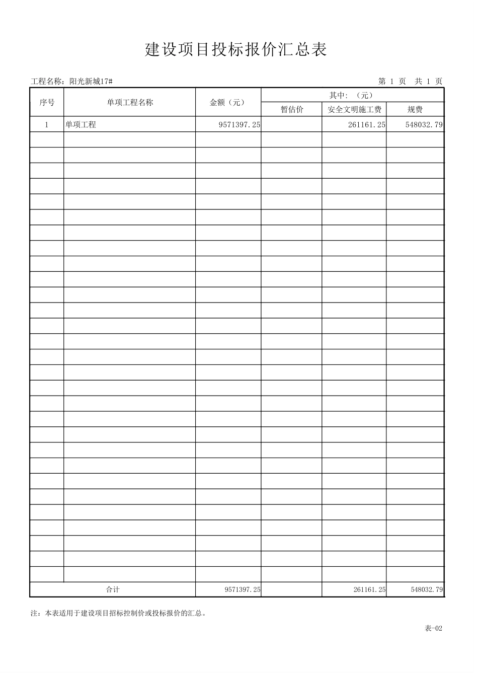 25年CH工程造价 阳光新城17#-PDF投标报价-约62072字符.PDF_第3页