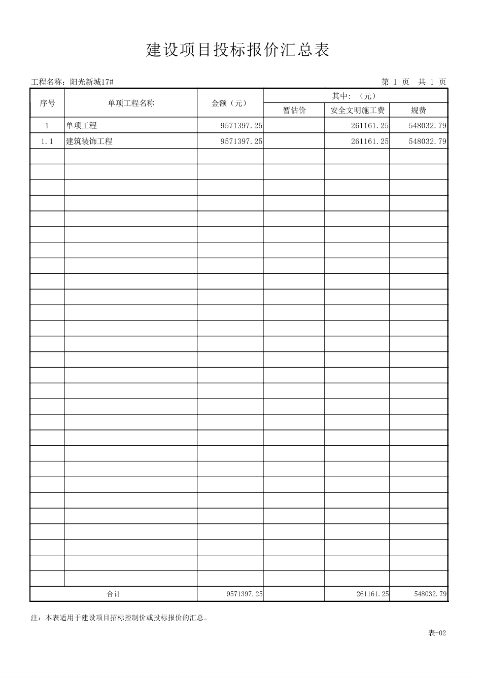 25年CH工程造价 阳光新城17#-PDF投标报价-约62072字符.PDF_第4页