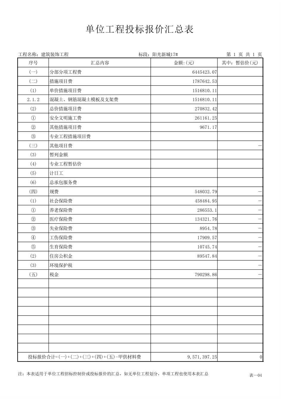 25年CH工程造价 阳光新城17#-PDF投标报价-约62072字符.PDF_第9页