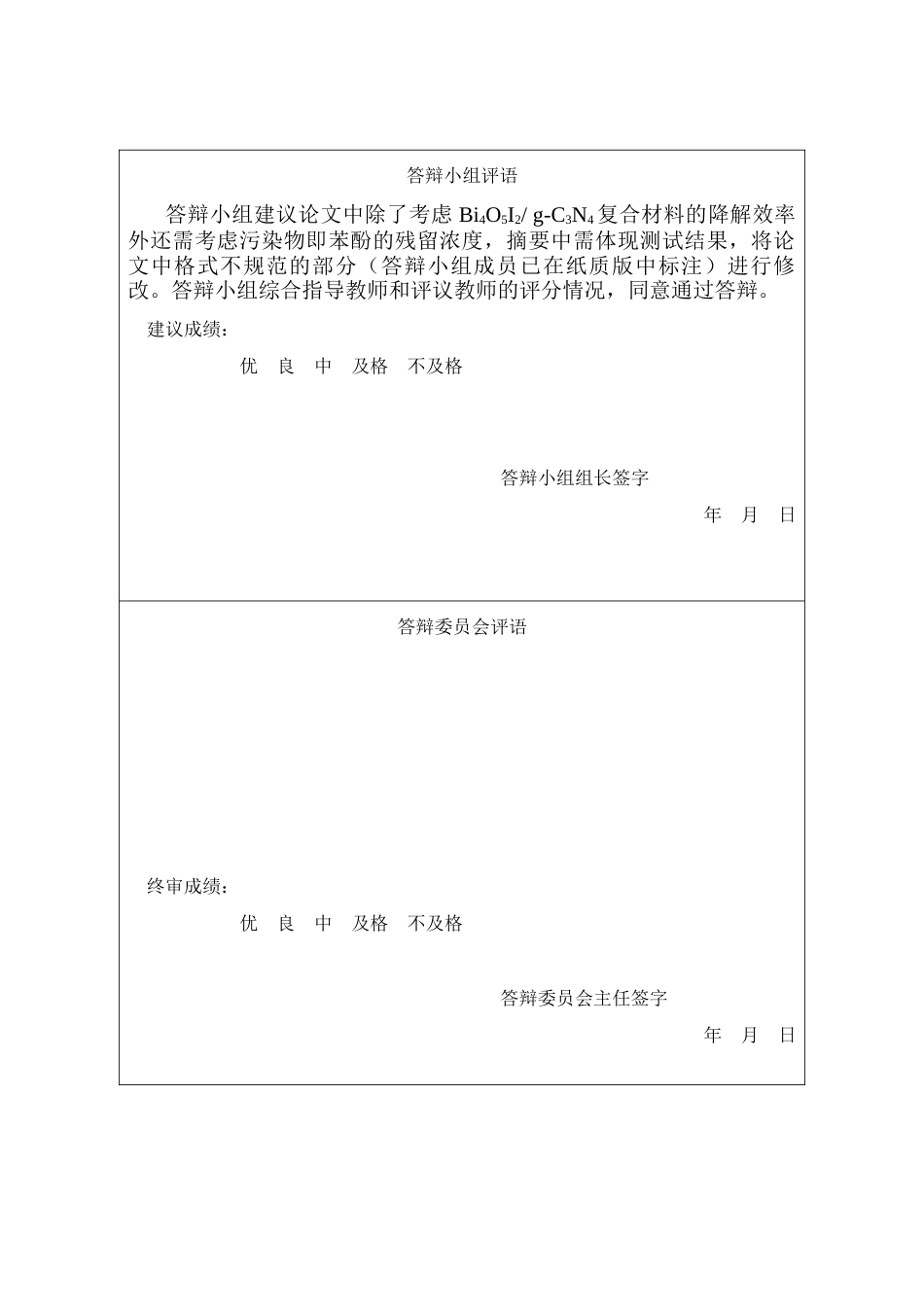 25年CH材料科学与工程-Bi4O5I2-g-C3N4复合材料的合成及降解苯酚废水的研究-约17701字符终稿.docx_第2页