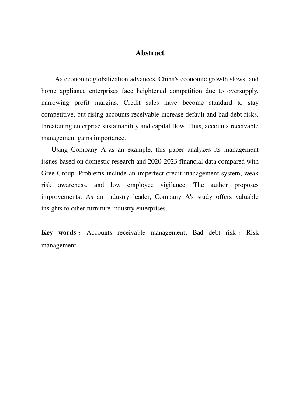 25年CH会计学 家电企业应收账款管理存在的问题与应对措施-（终稿）-约19467字符.pdf_第3页
