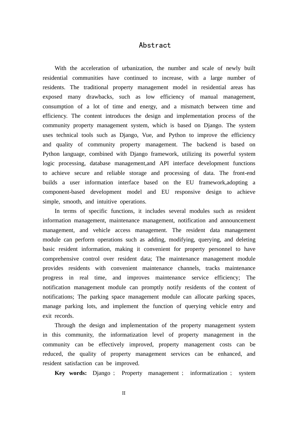25年CH数据科学与大数据 基于Django小区物业管理系统的设计与实现定稿-约17286字符.docx_第2页