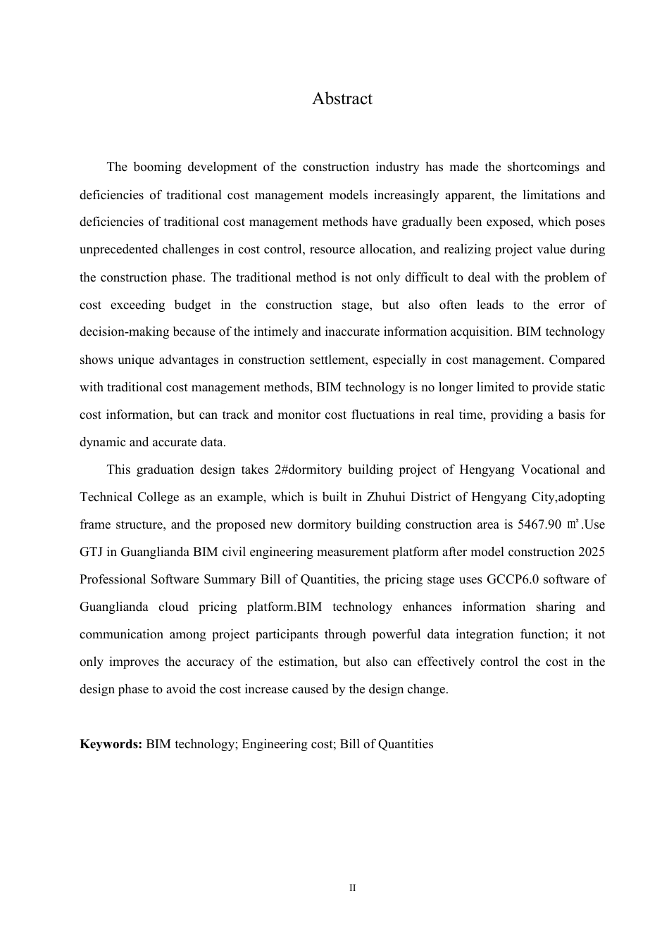 25年CH 最终稿 BIM技术在衡阳职业技术学院2#宿舍楼项目工程造价中的实施-约27982字符终稿.pdf_第2页