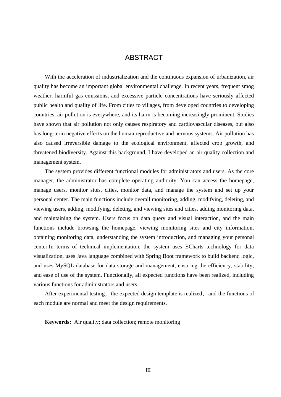 25年CH软件工程-空气质量采集与管理系统设计毕业论文定稿-约14783字符.docx_第5页