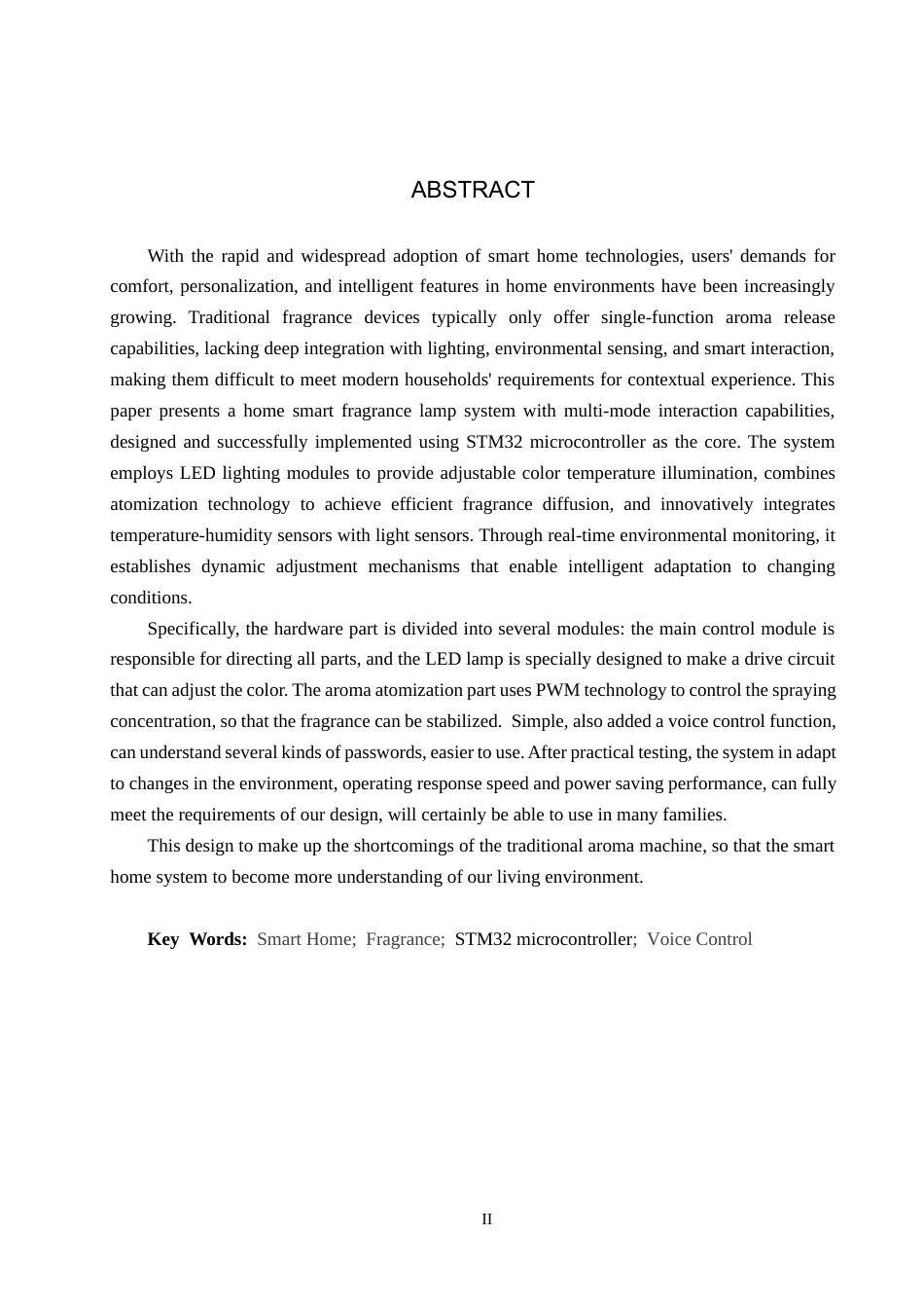 25年CH物联网工程-家用智能香氛灯的设计与实现最终稿-约21689字符.docx_第2页