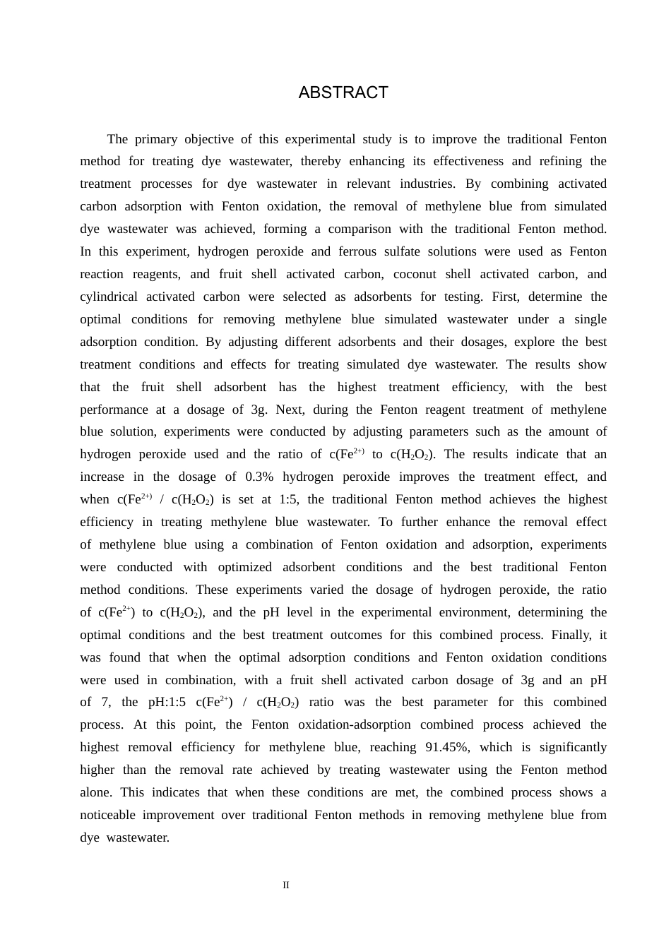 25年CH环境科学与工程-Fenton试剂强化吸附处理模拟印染废水的实验设计最终稿-约14251字符.docx_第2页
