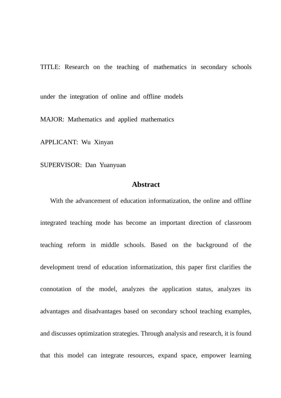 25年CH数学与应用数学 关键词：线上线下；融合模式；中学数学课堂；教学实践最终稿-约13434字符.docx_第2页