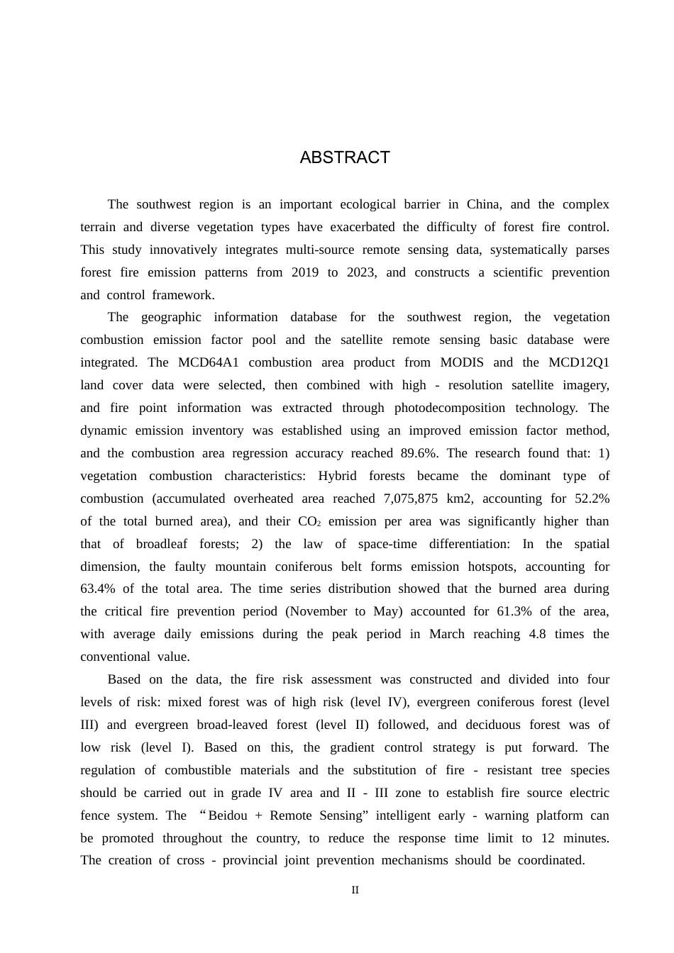 25年CH环境科学-基于卫星遥感的中国西南地区森林火灾排放估算终版-约13550字符.docx_第2页