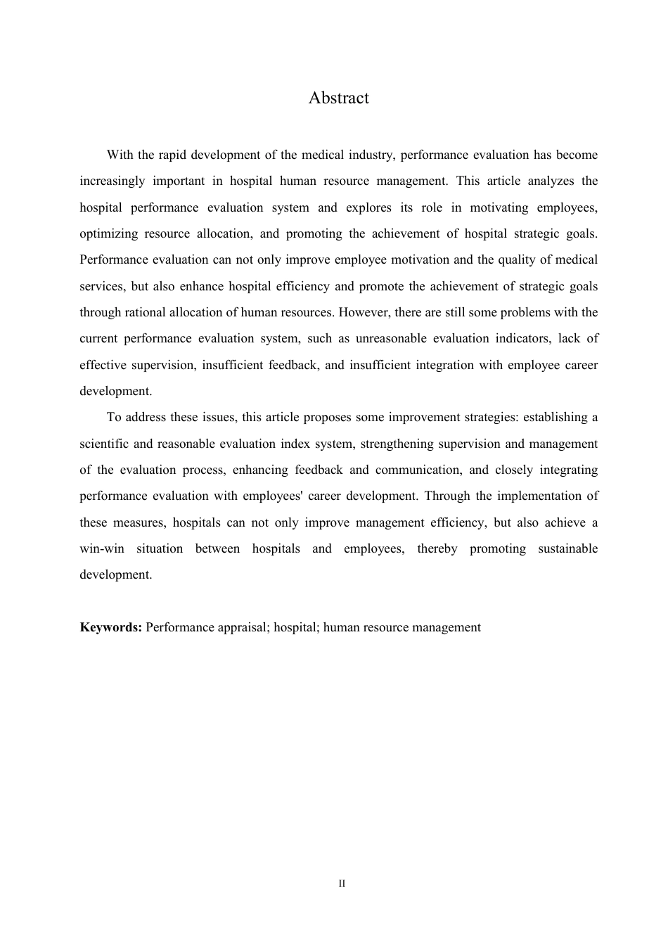 25年CH人力资源管理-绩效考核在医院人力资源管理中的应用策略研究-约11553字符.pdf_第3页