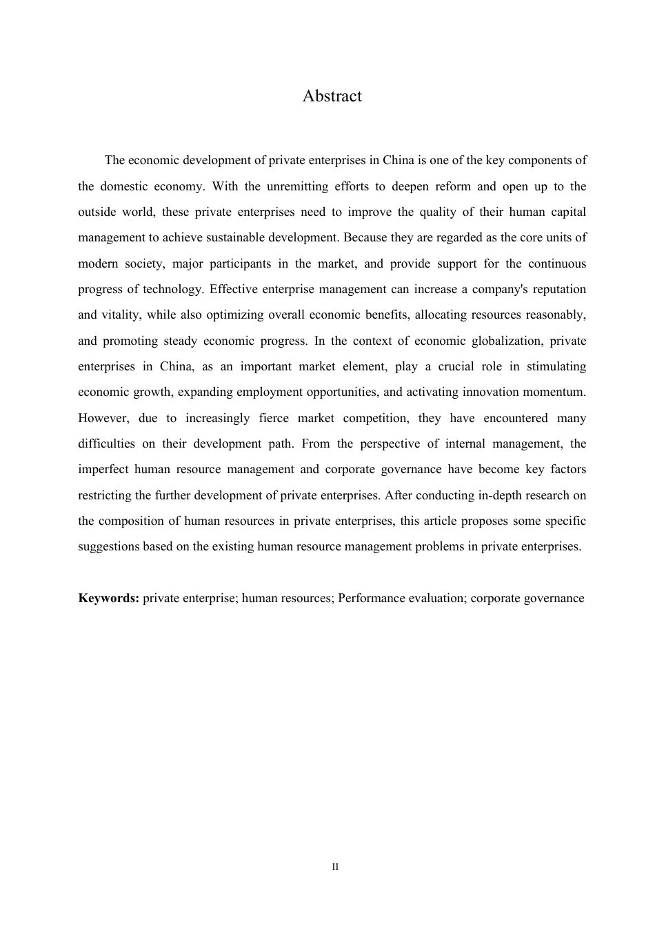 25年CH人力资源管理-浅析我国民营企业人力资源管理存在的问题与公司治理-约14520字符.pdf_第2页