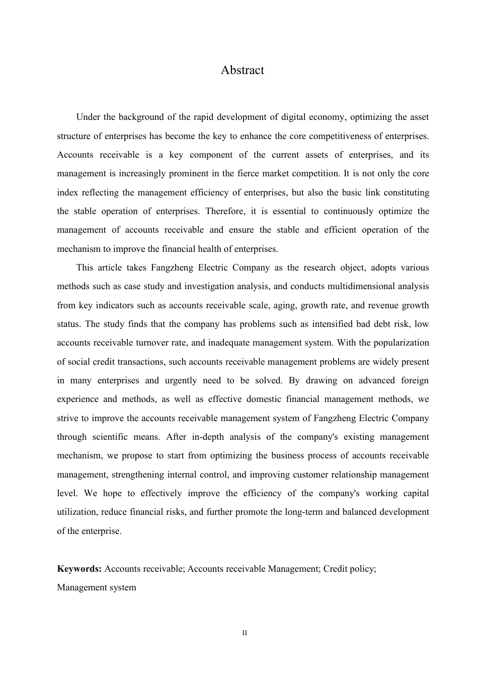25年CH会计学 方正电机公司应收账款管理问题分析-约18243字符.pdf_第2页