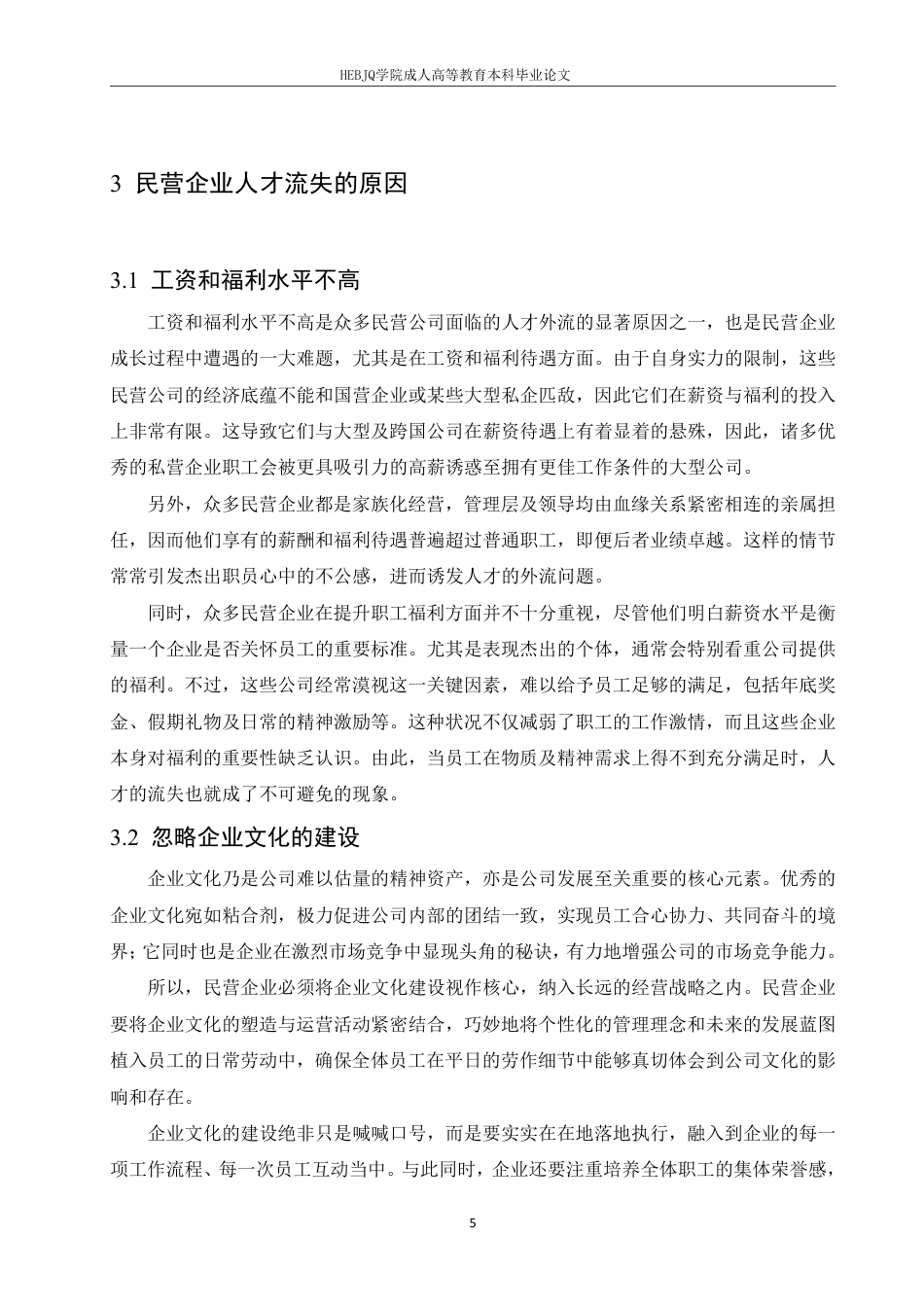 25年CH人力资源管理-民营企业人才流失问题及改善对策探讨-约11363字符.pdf_第9页
