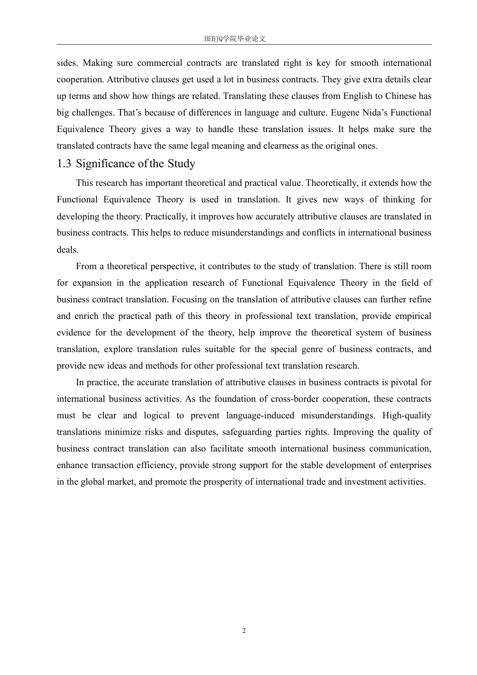 25年CH商务英语 功能对等理论指导下商务合同中定语从句的翻译研究doc(1)(6)-约52046字符.pdf_第6页