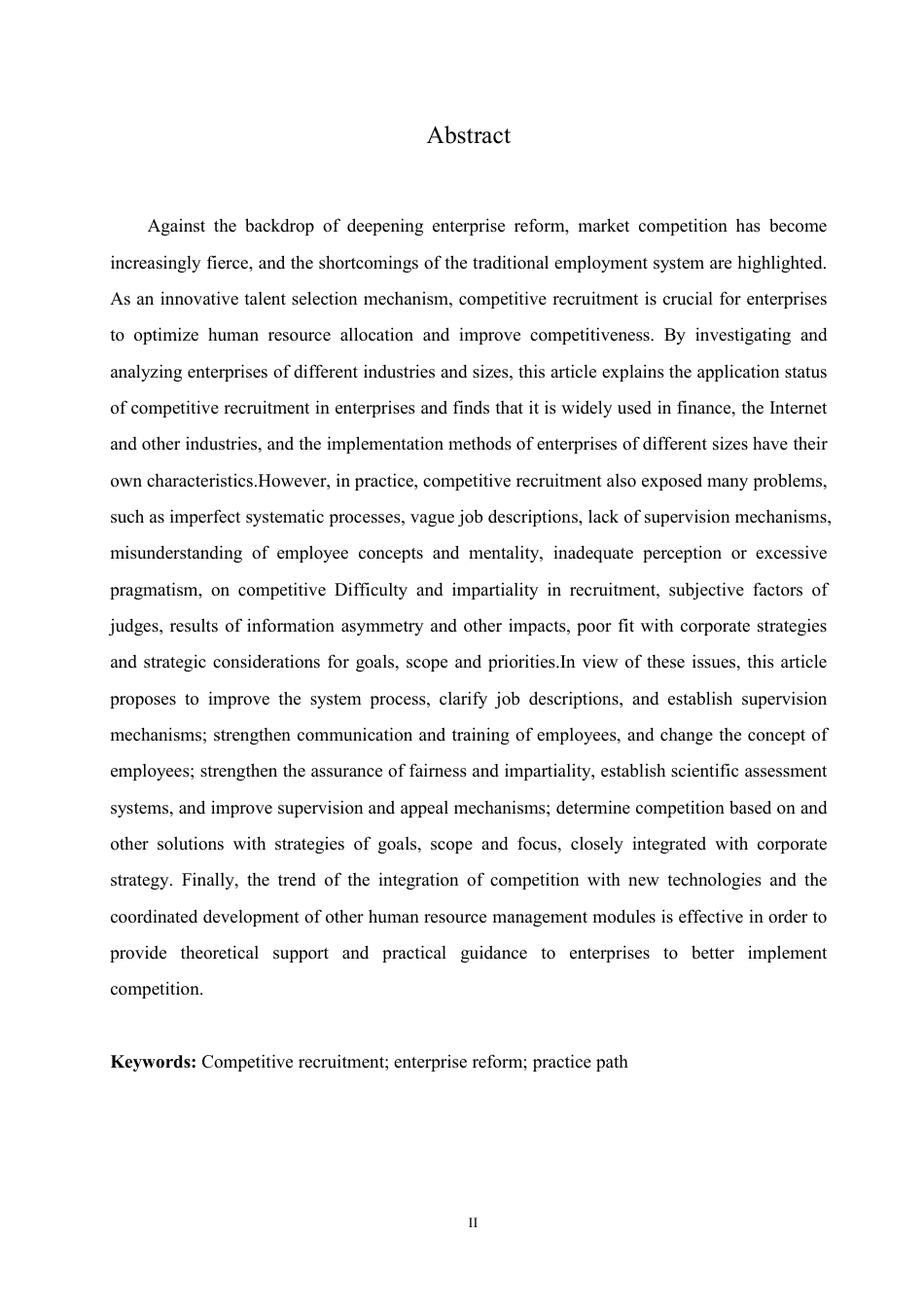 25年CH人力资源管理-竞聘上岗在企业改革中的探索与实践-约12111字符.pdf_第2页