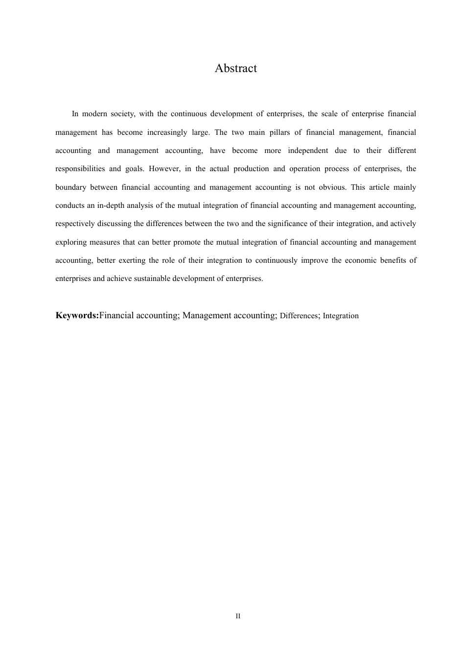 25年CH会计学 财务会计与管理会计融合探析-约11556字符.pdf_第2页