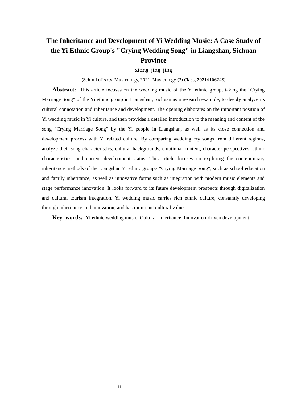 25年CH音乐学 彝族婚嫁音乐的传承与发展-以四川凉山彝族《哭嫁歌》为例(1)(1)(1)(1)(终)-约8874字符.docx_第3页