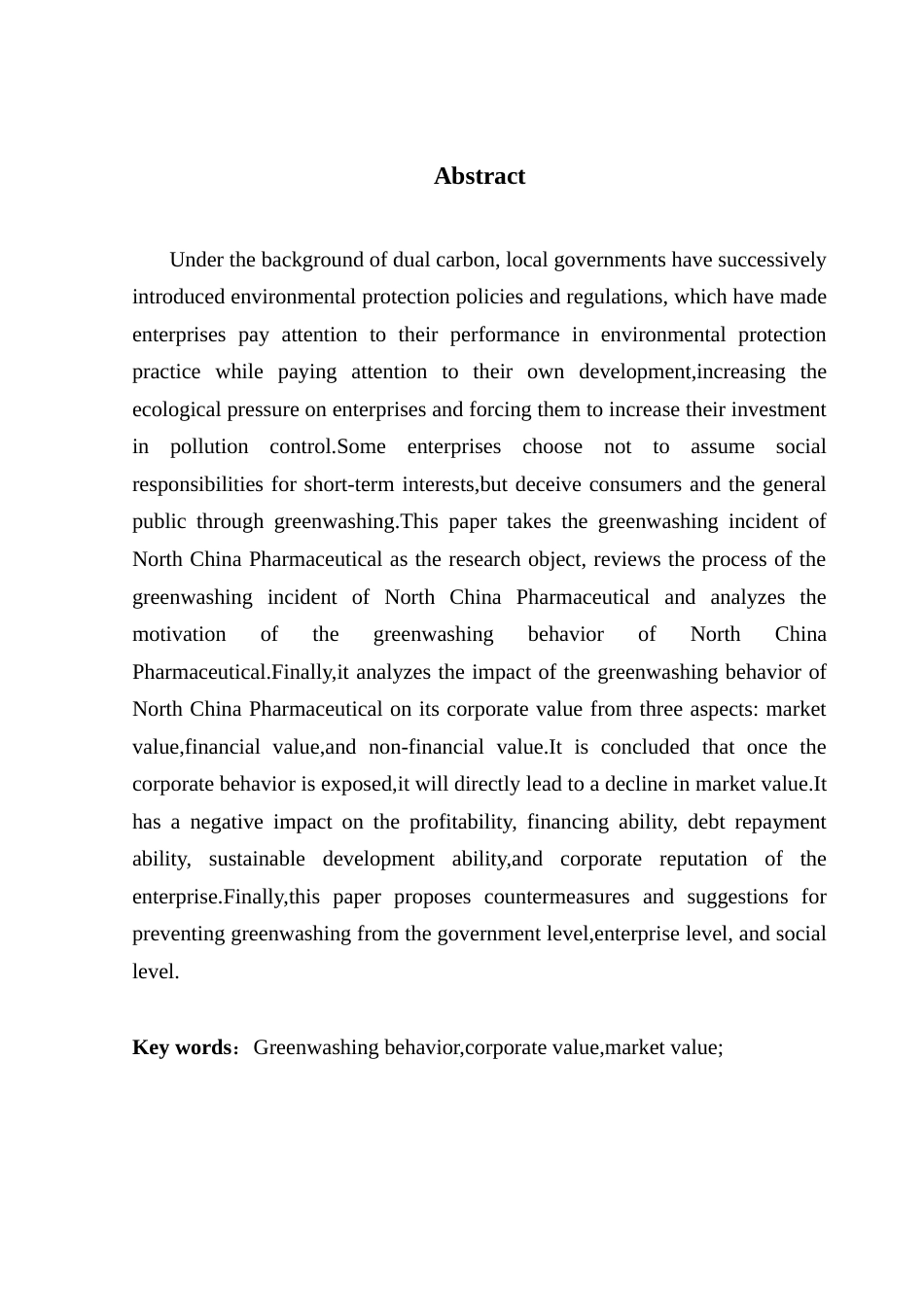 25年CH审计学 华北制药漂绿行为对企业价值的影响终稿-约16775字符.docx_第3页