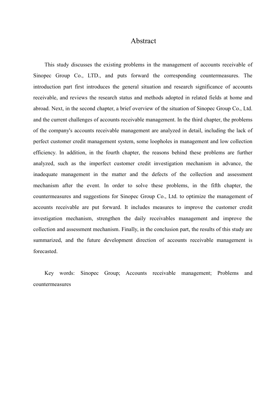 25年CH会计学 中石化集团有限公司应收账款管理问题与对策-约13026字符.pdf_第2页