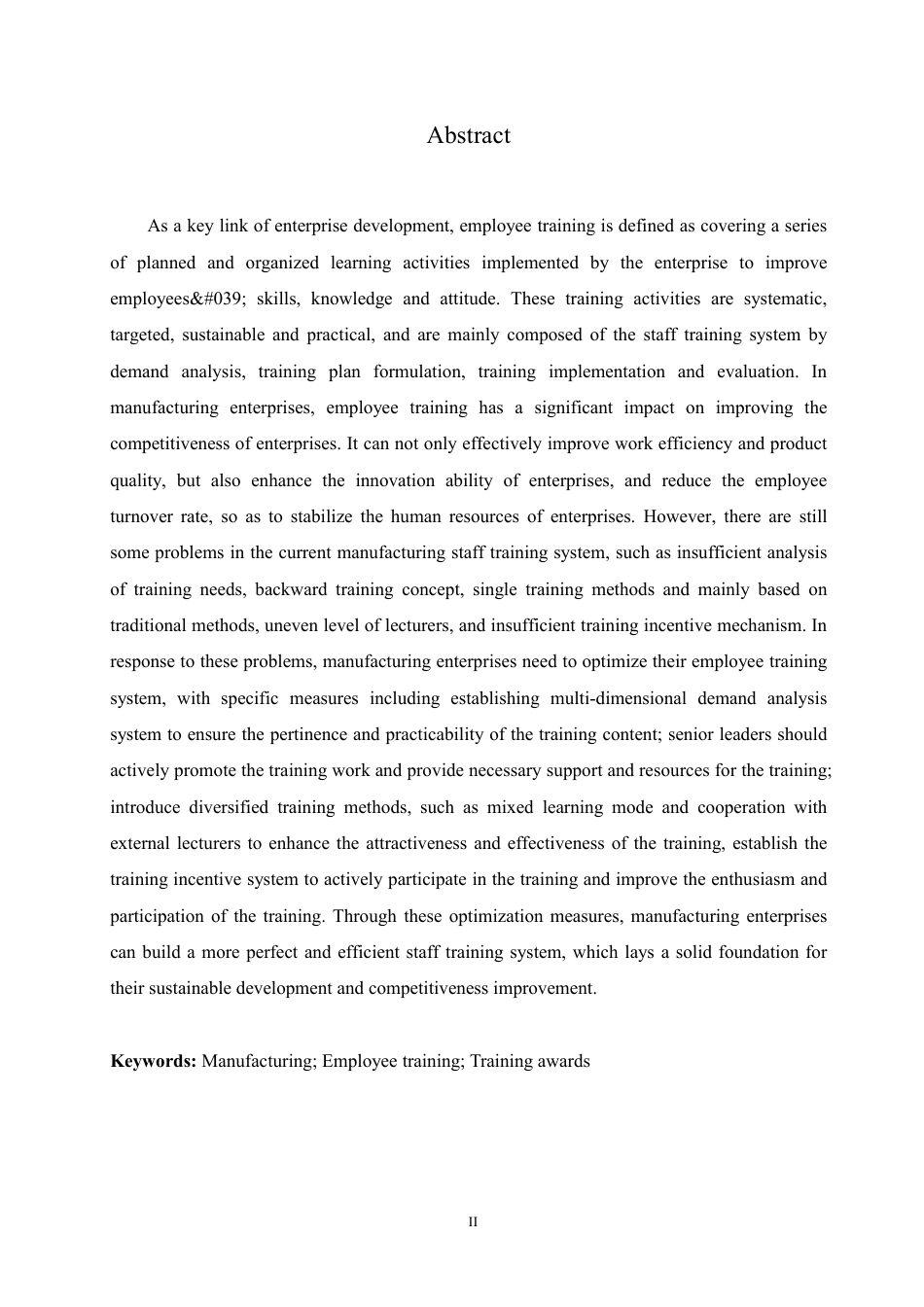 25年CH人力资源管理-人力资源管理-哈尔滨剑桥学院-制造业员工培训体系存在的问题与优化对策研究-约11712字符.pdf_第2页