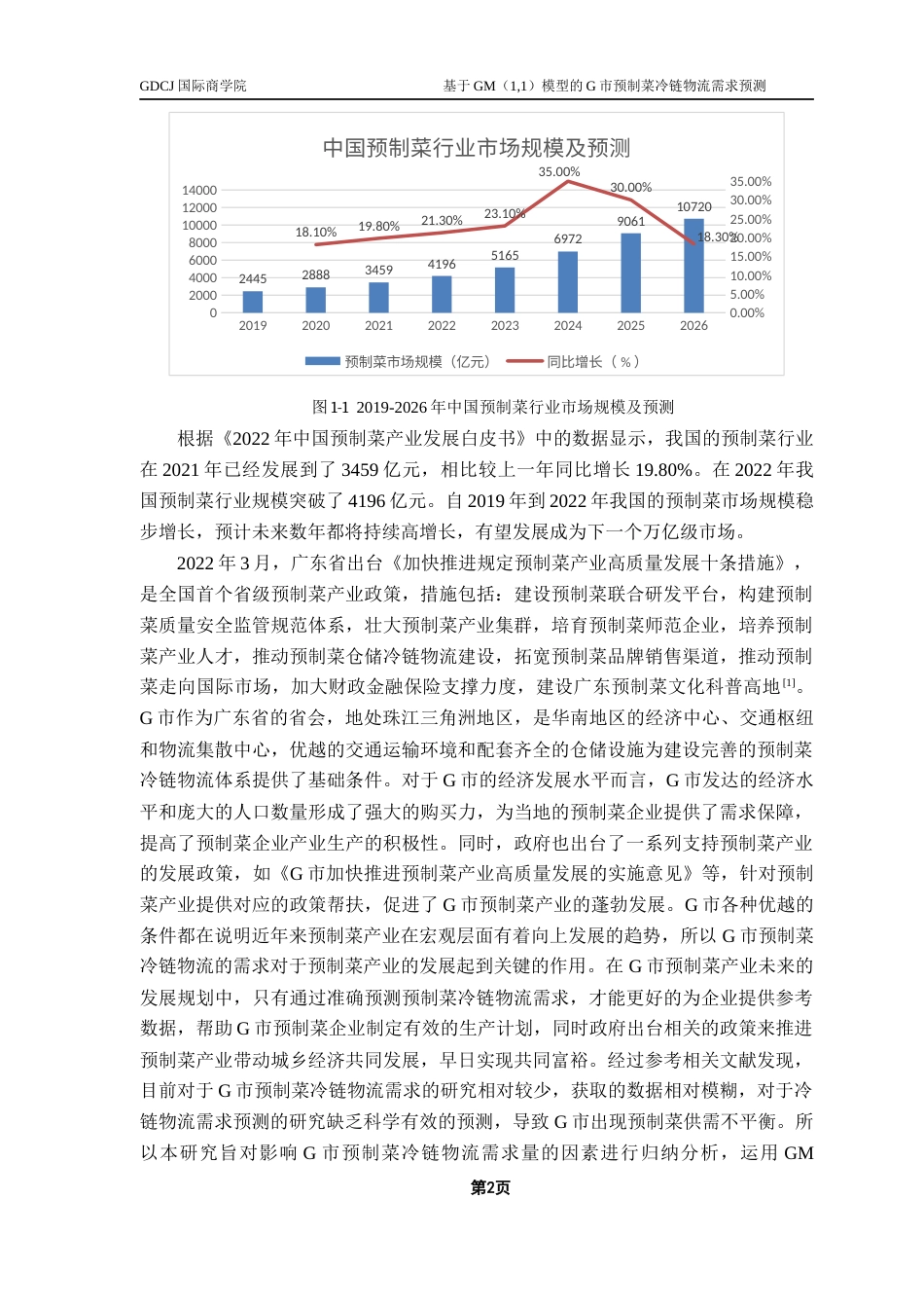 25年CH供应链管理 关键词：预制菜；冷链物流；需求预测；GM（1,1）模型终稿-约22520字符.docx_第5页