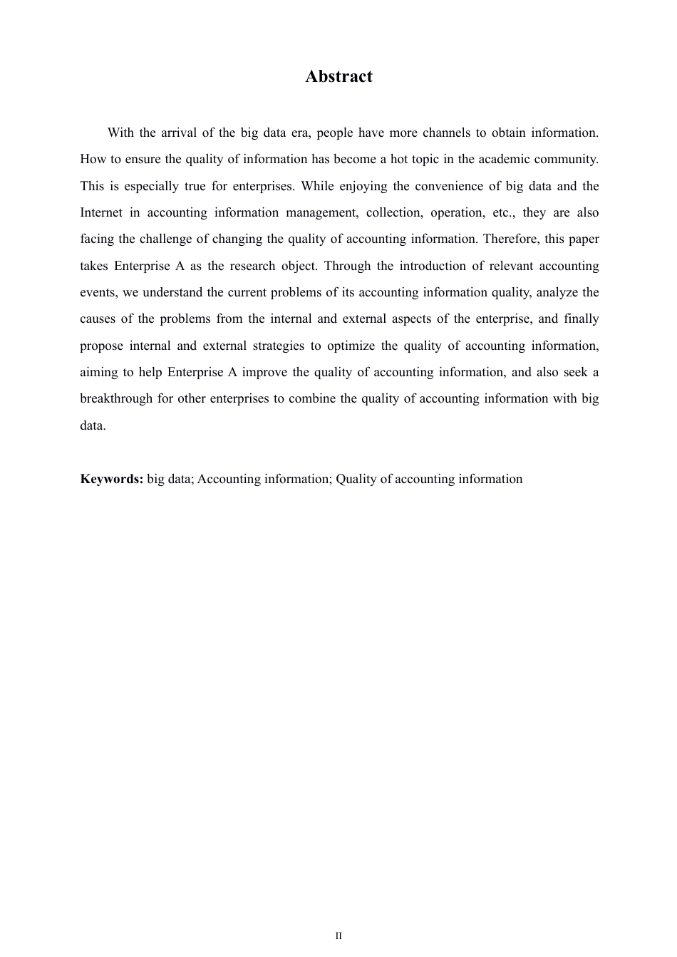 25年CH  ⼤数据背景下企业会计信息质量研究-成教.pdf_第4页