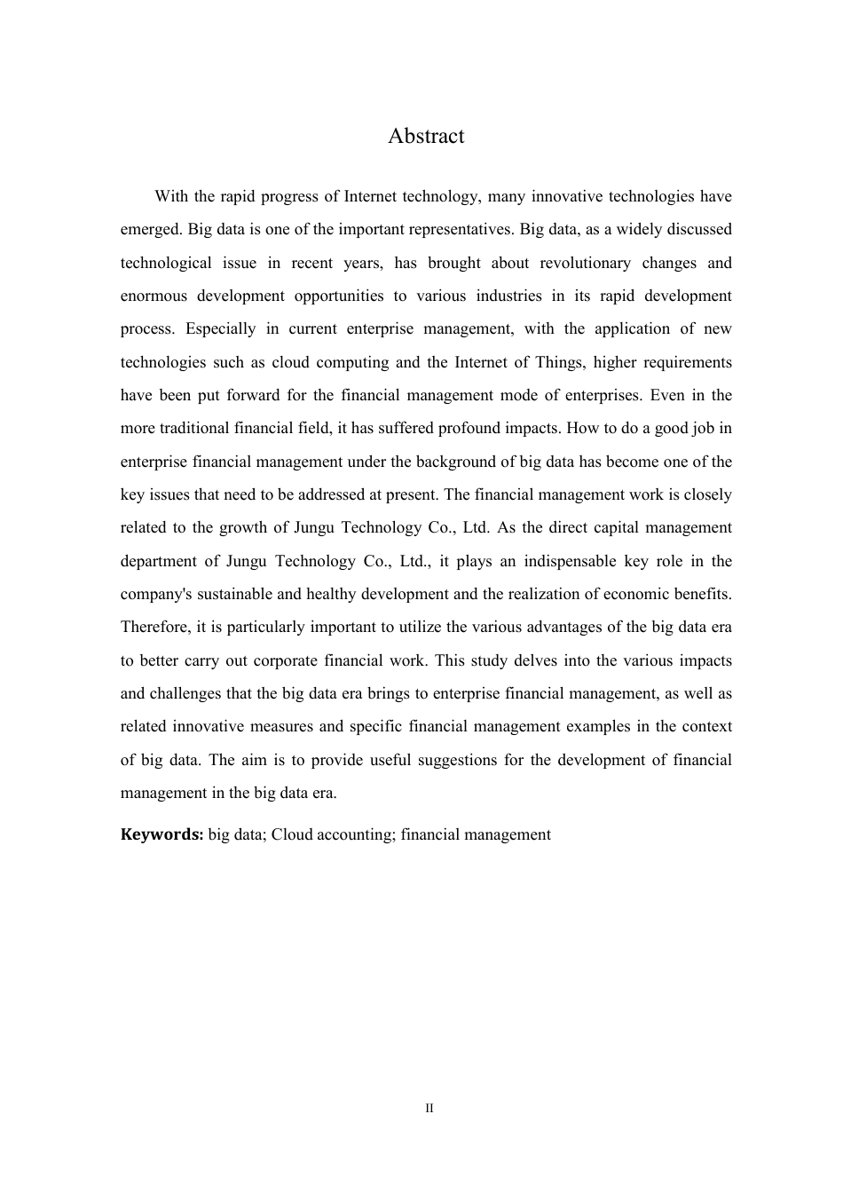 25年CH会计学 大数据时代钧古科技有限公司云会计的财务管理-约11524字符.pdf_第2页