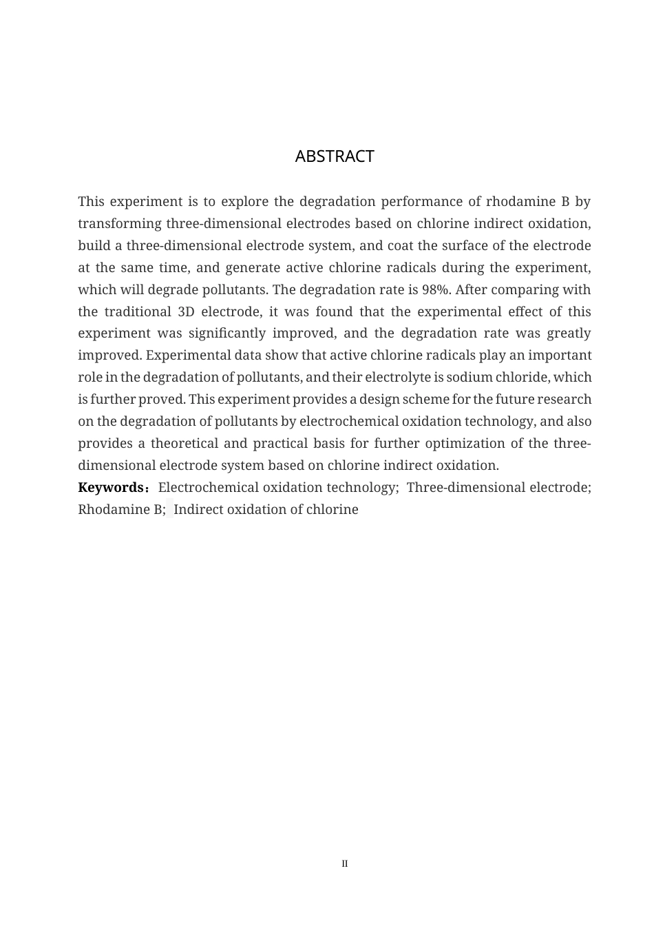 25年CH水质科学与技术-基于氯间接氧化的改造三维电极对罗丹明B降解性能研究终版-约12104字符.docx_第2页