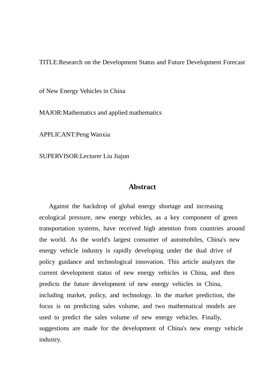 25年CH数学与应用数学 关键词：新能源汽车；Bass模型；ARIMAX模型终稿-约15218字符.docx_第2页