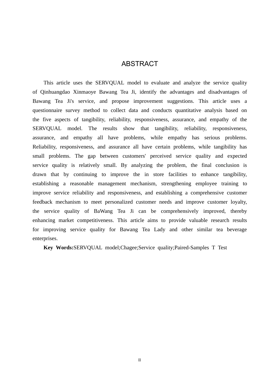 25年CH市场营销-SERVQUAL模型下霸王茶姬服务质量提升研究终稿-约23273字符.docx_第2页