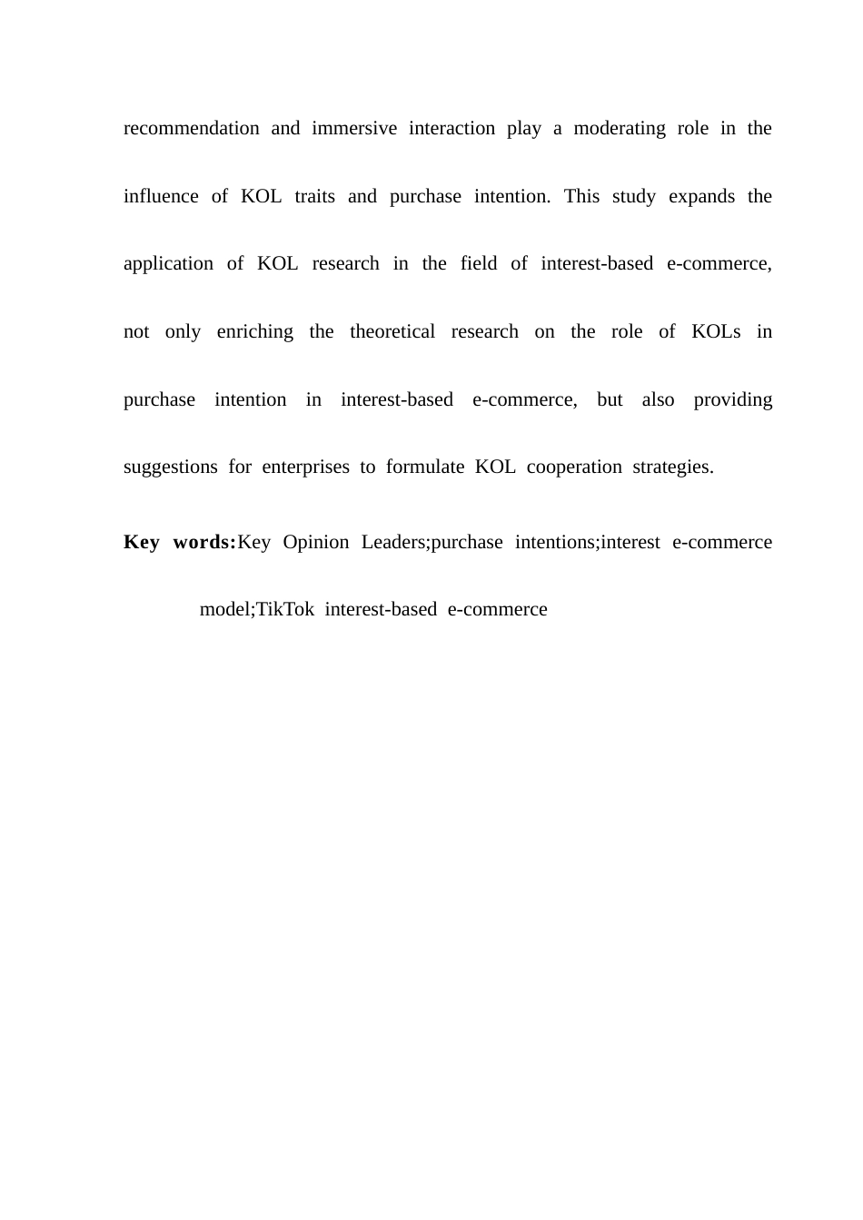 25年CH电子商务 抖音兴趣电商KOL对消费者购买意愿的影响研究终稿-约20388字符.docx_第5页