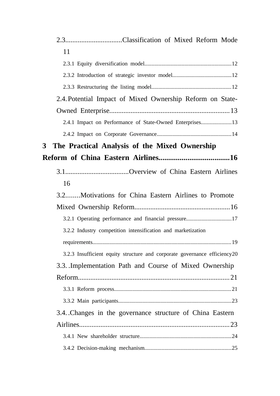 25年CH金融学英语 国有企业混合所有制改革模型与绩效评价--以中国东方航空为例终稿-约86650字符.docx_第4页