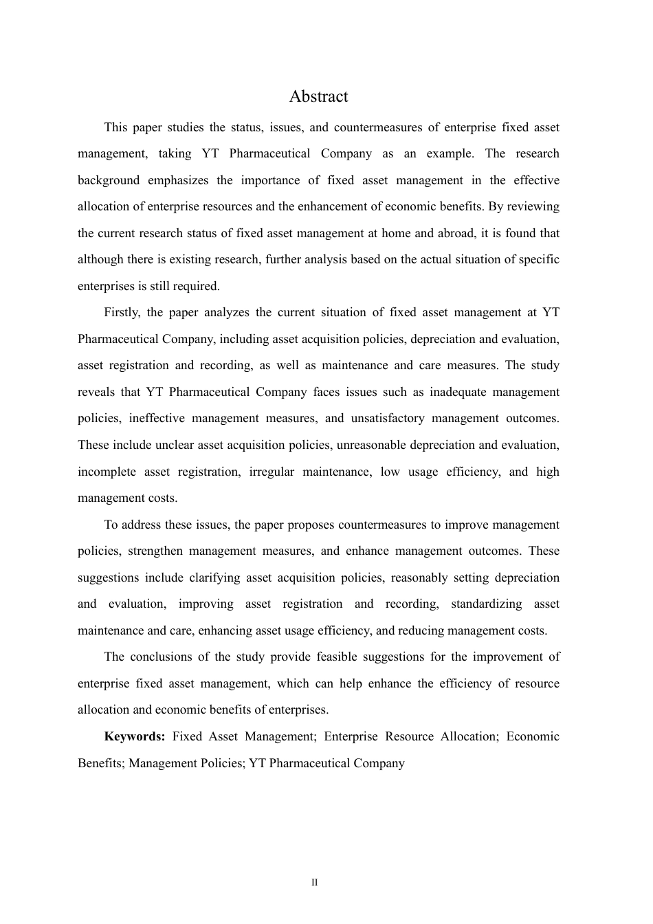 25年CH 企业固定资产管理研究——以YT医药公-成教.pdf_第4页