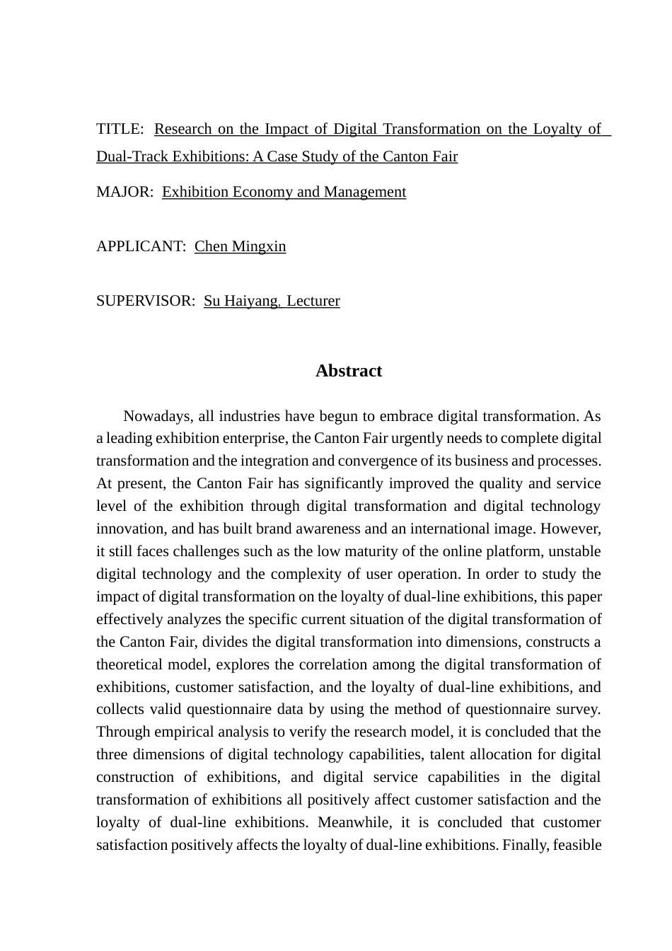 25年CH会展经济管理 数字化转型对双线会展忠诚度的影响研究-以广交会为例终稿-约13609字符.docx_第2页