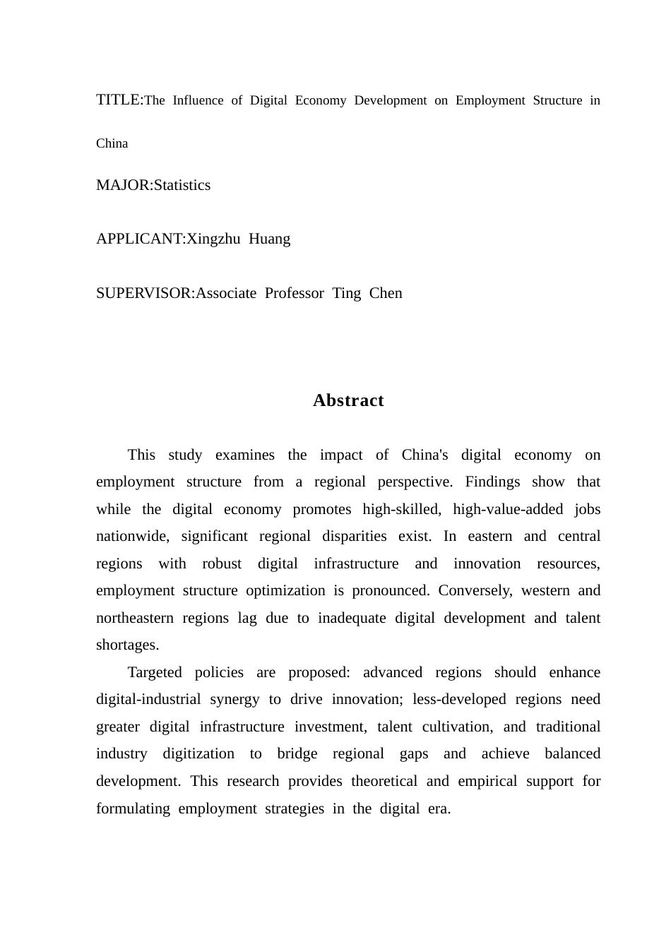 25年CH统计学 数字经济发展对我国就业结构的影响研究-约27289字符.doc_第2页