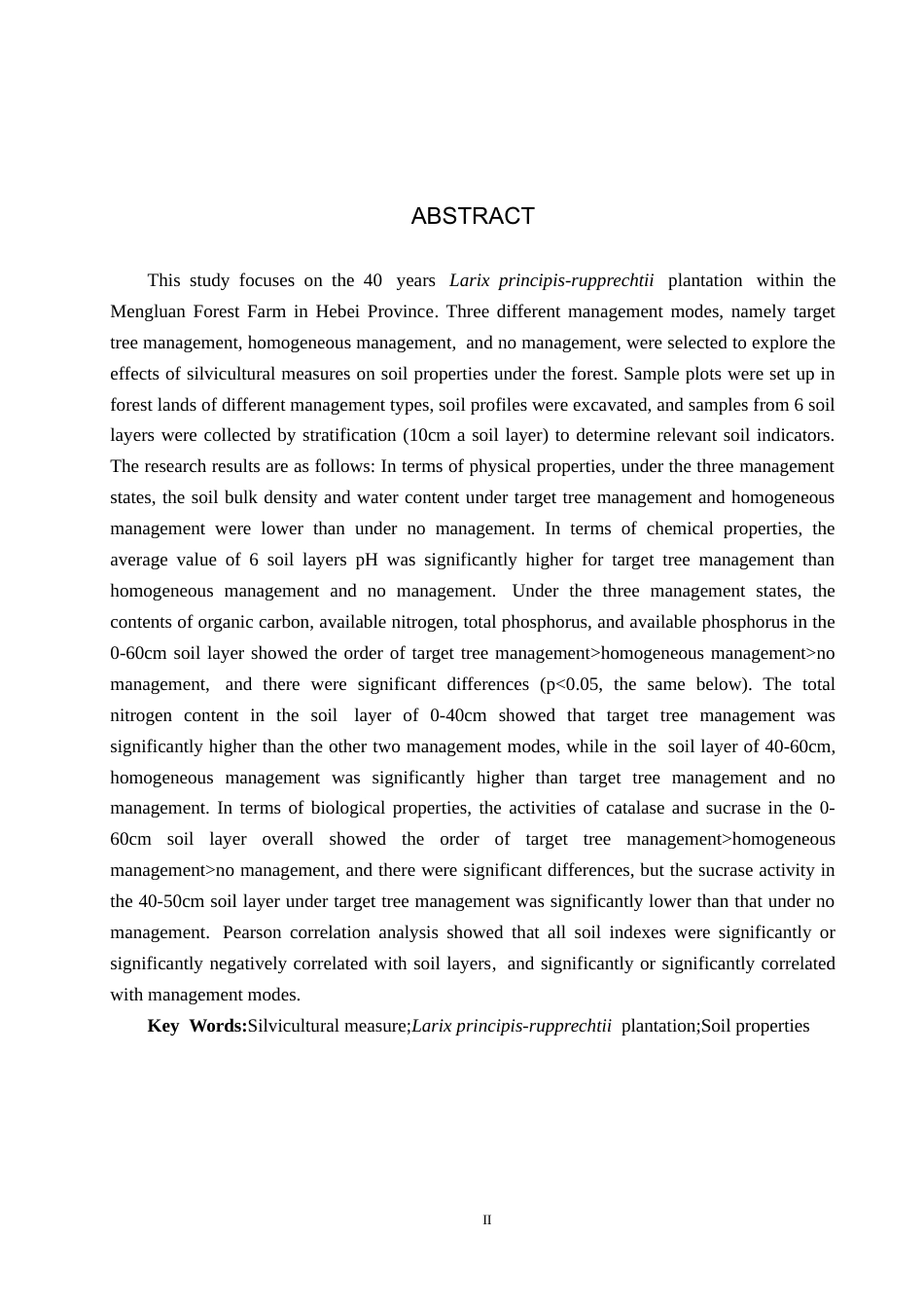 25年CH环境生态工程-营林措施对孟滦林场华北落叶松人工林土壤性质的影响终稿-约15202字符.docx_第2页