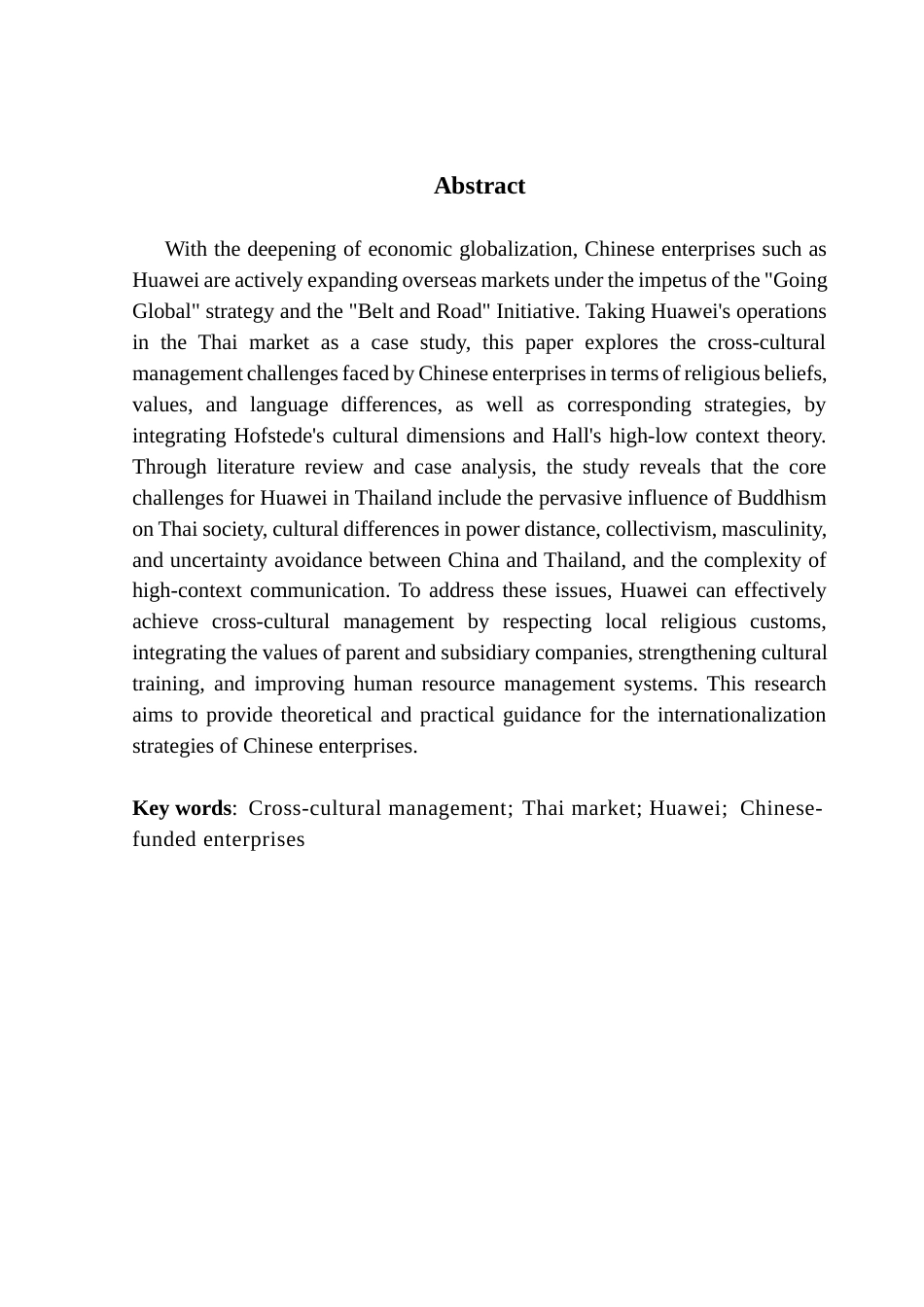 25年CH国际商务 关键词：跨文化管理；泰国市场；华为；中资企业终稿-约14004字符.docx_第3页