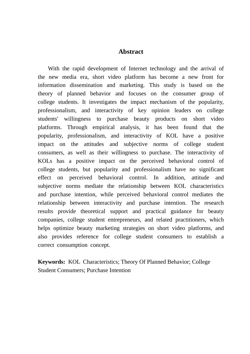 25年CH工商管理 短视频平台关键意见领袖对大学生美妆产品购买意愿的影响研究终稿-约21571字符.docx_第3页