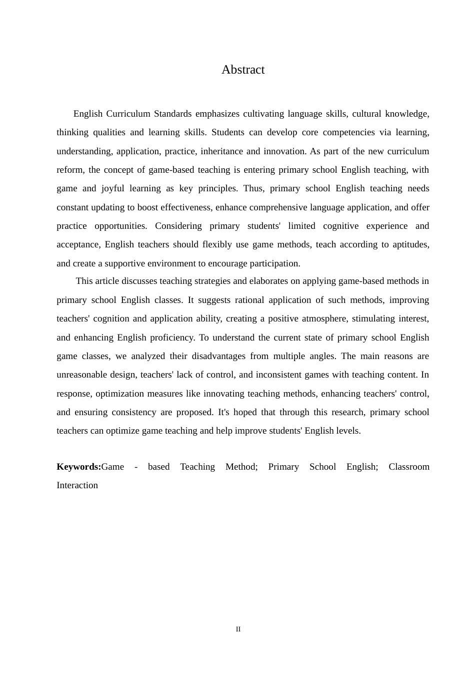 25年CH小学教育 游戏教学法在小学英语教学中的应用策略探究-约18155字符.doc_第3页