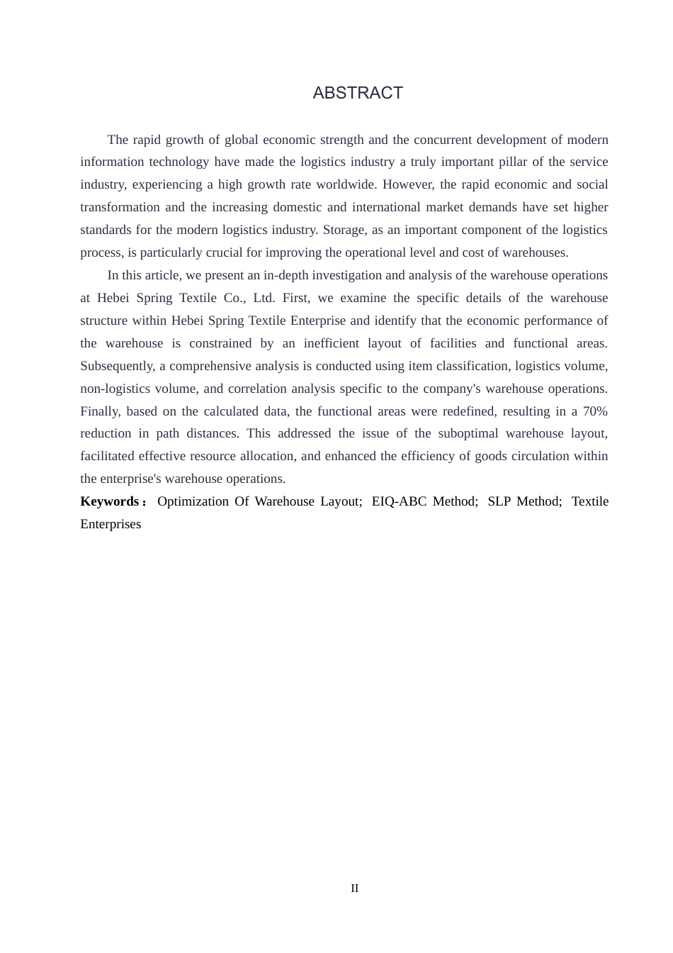 25年CH物流管理-河北春天纺织有限公司仓储布局优化研究终稿-约14297字符.docx_第3页