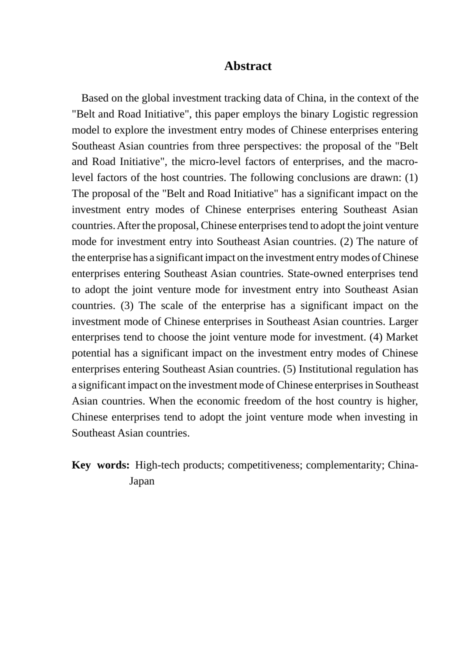 25年CH国际经济与贸易 “-带-路”背景下中国企业对东南亚国家投资模式研究-（终稿）终稿-约21060字符.docx_第3页