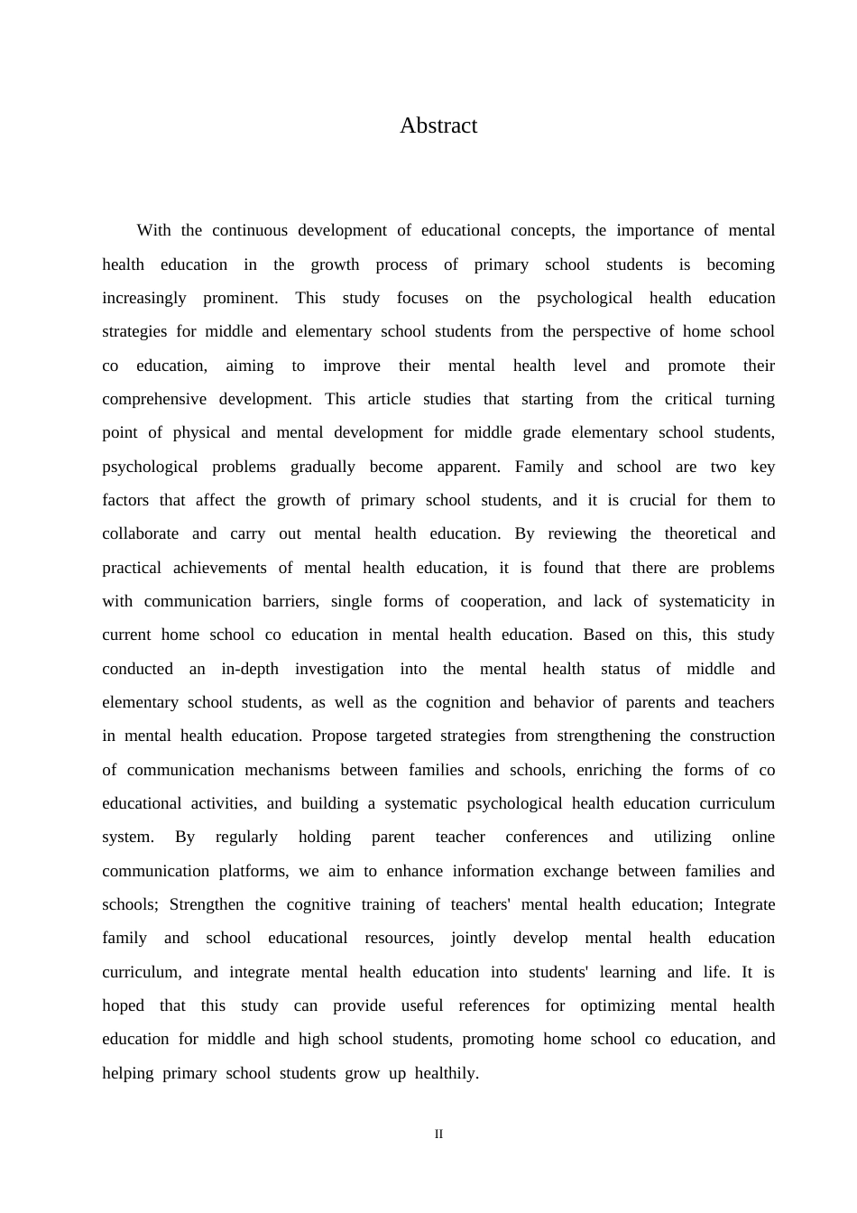 25年CH小学教育 家校共育视角下中年级小学生心理健康教育问题策略探究-约16774字符.doc_第2页