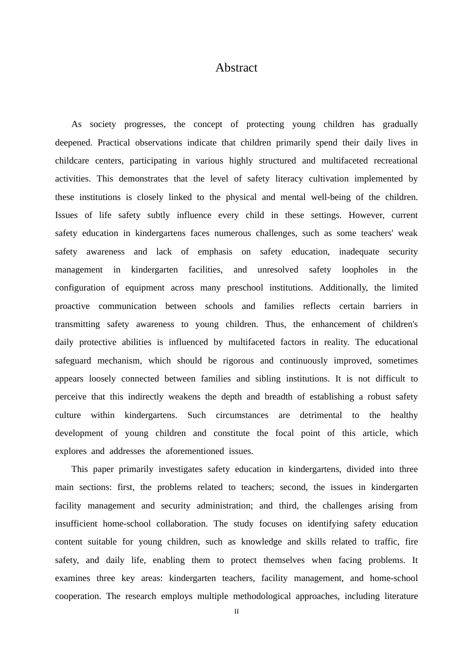 25年CH学前教育 幼儿园安全教育中存在的问题及对策-约18025字符.docx_第4页