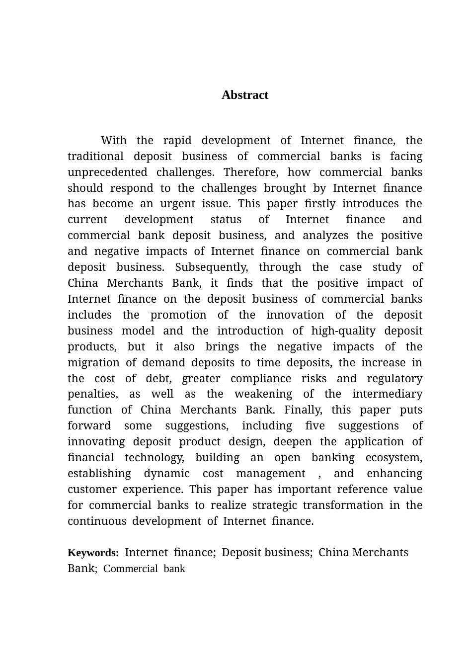 25年CH金融学英语 互联网金融对我国商业银行存款业务的影响--以招商银行为例终稿-约56264字符.docx_第2页