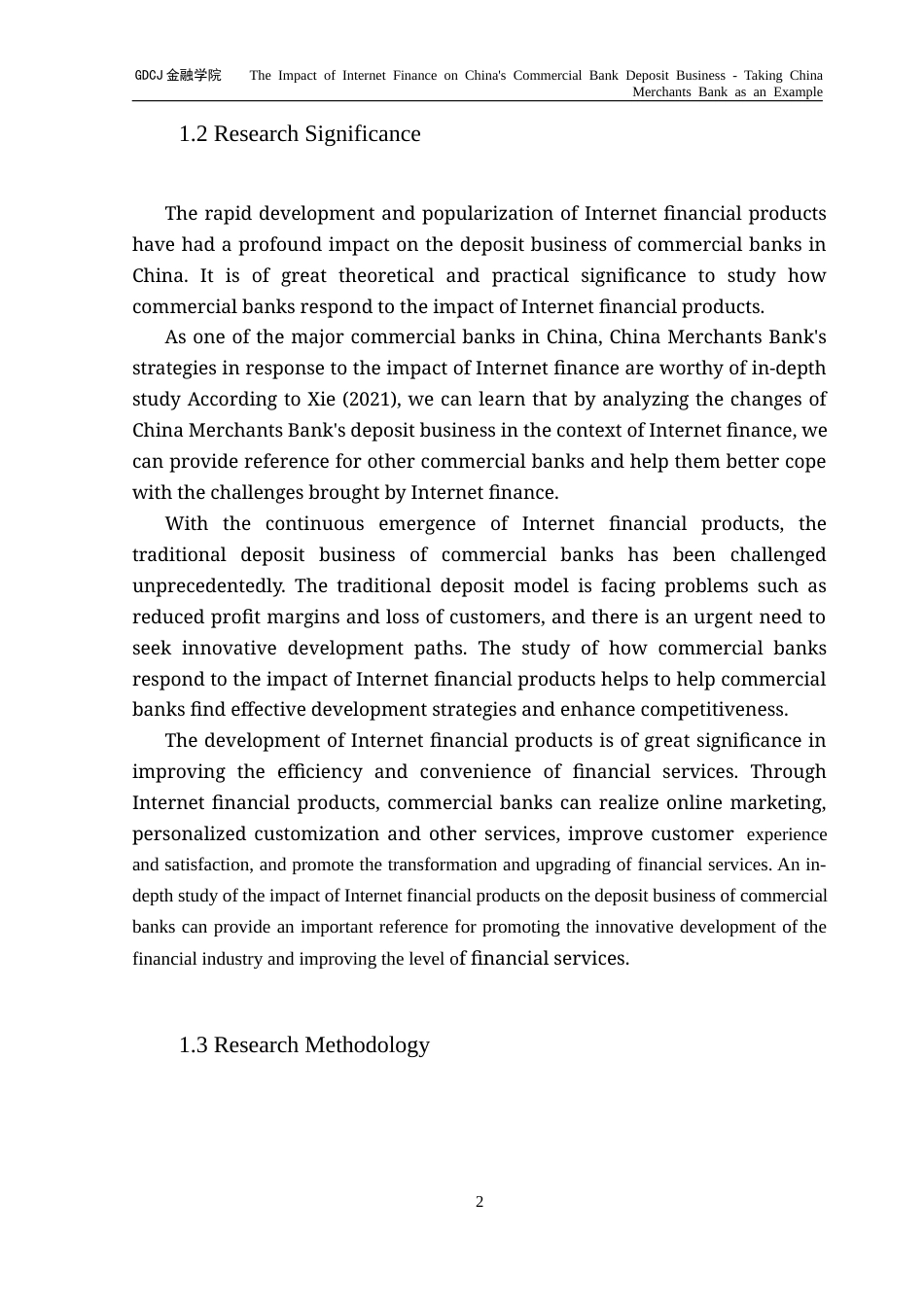 25年CH金融学英语 互联网金融对我国商业银行存款业务的影响--以招商银行为例终稿-约56264字符.docx_第6页